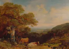 Landscape with Cattle 1847, (1935). Artist: John Dearman