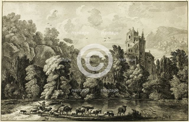 Landscape with Cattle, n.d. Creator: Cornelis Ploos van Amstel.
