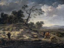 Landscape with Cattle on a Country Road, 1655-1684. Creator: Jan Wijnants