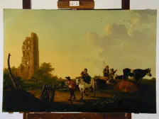 Landscape with Cattle and Figures, c1640-1690. Creator: Aelbert Cuyp