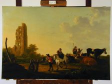 Landscape with Cattle and Figures, c1640-1690. Creator: Aelbert Cuyp