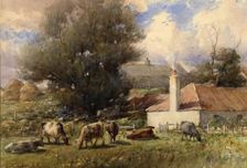 Landscape With Cattle, c1870-1920. Creator: George Russell Gowans