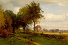 Landscape with Cattle (image 2 of 2), 1869. Creator: George Inness