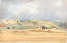 Landscape with Cattle (Somerset?), 1830. Creator: James Bulwer