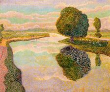 Landscape with Canal, 1894. Creator: Toorop, Jan (1858-1928)