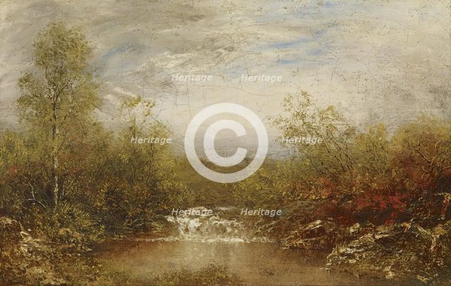 Landscape With Cascades, 1860-1919. Creator: Ralph Blakelock.