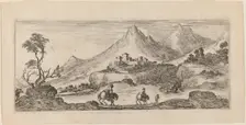 Landscape with Castle, 1641. Creator: Stefano della Bella