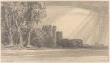 Landscape with Castle, 1921. Creator: Frederick Landseer Maur Griggs