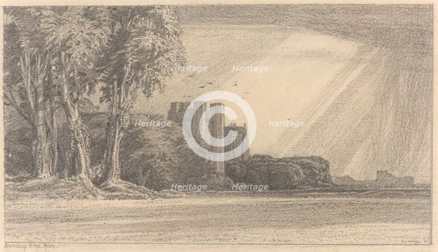 Landscape with Castle, 1921. Creator: Frederick Landseer Maur Griggs.