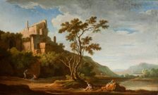 Landscape with Castle Ruins, 1765. Creator: Adolf Fryderyk Harper