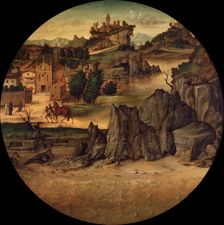 Landscape with Castles, Late 15th cen.. Artist: Montagna, Bartolomeo (1449-1523)
