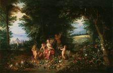 Landscape with Ceres (Allegory of Earth), 1630s. Creators: Hendrick van Balen, Jan Brueghel the younger