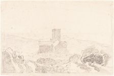 Landscape with Church, first half 19th century. Creator: John Sell Cotman