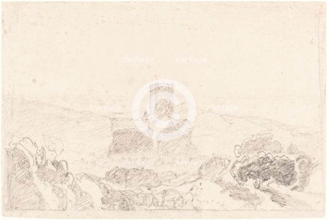Landscape with Church, first half 19th century. Creator: John Sell Cotman.