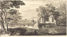 Landscape with Chateau, 1673. Creator: Sebastien Le Clerc