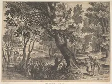 Landscape with Christ Tempted by the Devil.n.d. Creator: Aegidius Sadeler II