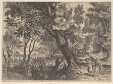 Landscape with Christ Tempted by the Devil.n.d. Creator: Aegidius Sadeler II