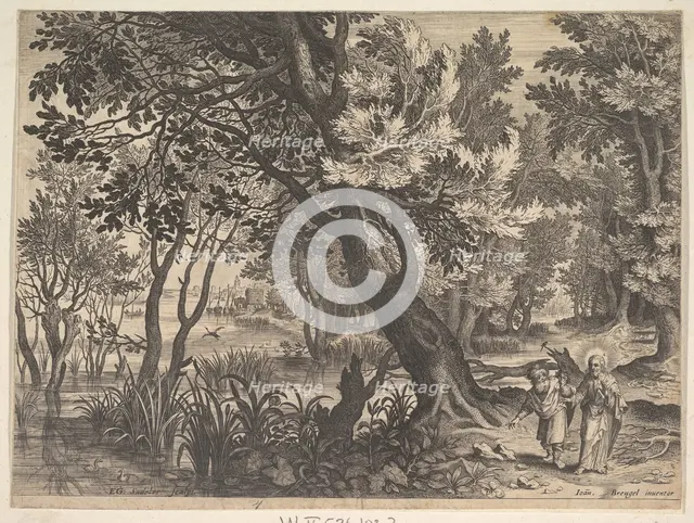 Landscape with Christ Tempted by the Devil.n.d. Creator: Aegidius Sadeler II.