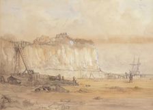 Landscape With Cliff, 1863. Creator: Samuel Bough