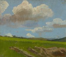 Landscape with Clouds, 1890-1910. Creator: Ladislav Mednyanszky