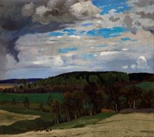Landscape with Clouds, between 1898-1902. Creator: Ferdynand Ruszczyc
