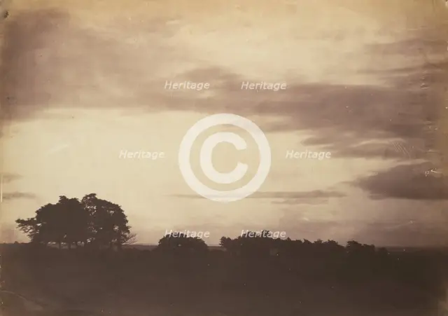 Landscape with Clouds, probably 1856. Creator: Roger Fenton.