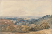 Landscape with Crieff Castle, 1865. Creator: Henry Jutsum