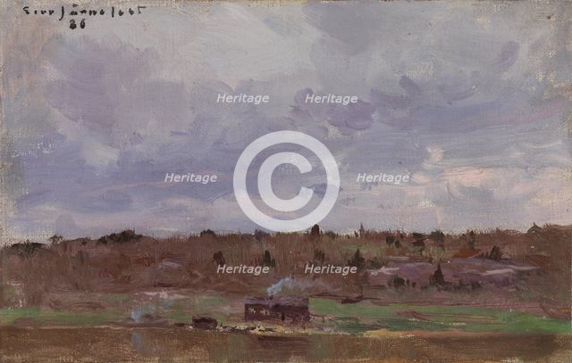 Landscape with Croft, 1886. Creator: Eero Jarnefelt.