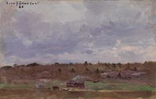 Landscape with Croft, 1886. Creator: Eero Jarnefelt