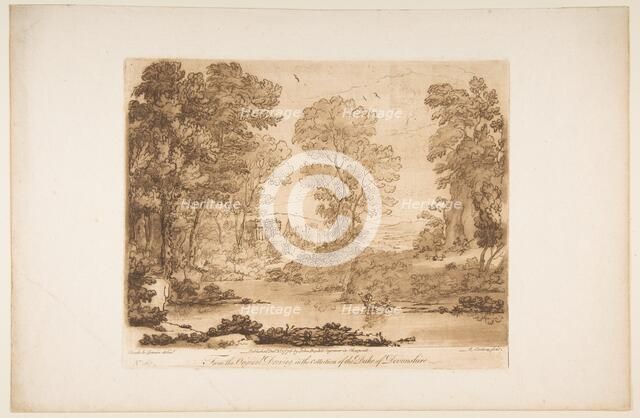 Landscape with Cupid and Psyche, 1776. Creator: Richard Earlom.