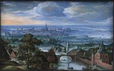 Landscape with a View of Antwerp, 1580-1589. Creator: Hans Bol