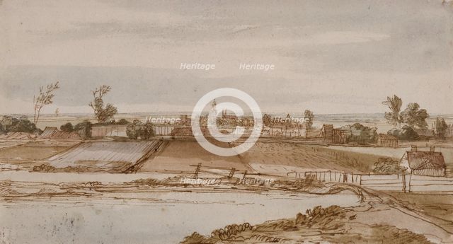 Landscape with a view of Arnhem. Creator: Pieter de With.