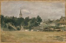 Landscape with a Village Church, early 1870s. Artist: Edouard Manet