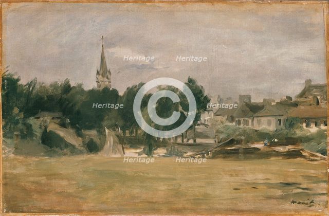 Landscape with a Village Church, early 1870s. Artist: Edouard Manet.