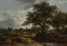 Landscape with a Village in the Distance, 1646. Creator: Jacob van Ruisdael