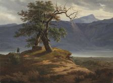 Landscape with a Wanderer, 1830. Creator: Thomas Fearnley