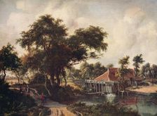 Landscape with a Watermill c1665, (c1915). Artist: Meindert Hobbema