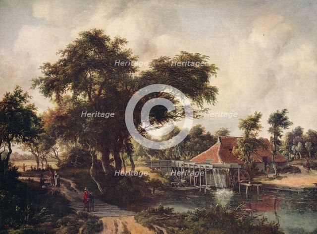 'Landscape with a Watermill', c1665, (c1915). Artist: Meindert Hobbema.