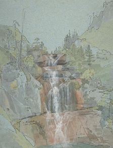 Landscape with a Waterfall, 1816. Creator: Johann Christoph Rist