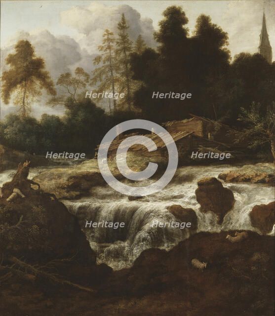 Landscape with a Waterfall. Creator: Allart van Everdingen.