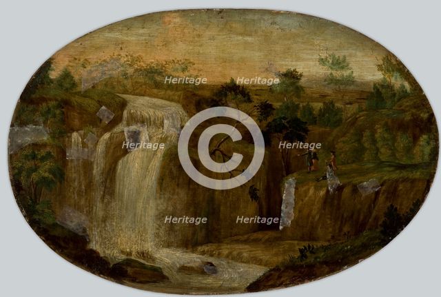 Landscape with a Waterfall, between 1750-1850. Creator: Unknown.