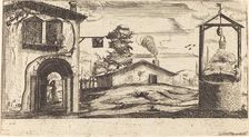 Landscape with a Well. Creator: Unknown
