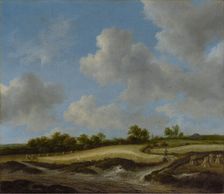 Landscape with a Wheatfield, about late 1650s-early 1660s. Creator: Jacob van Ruisdael