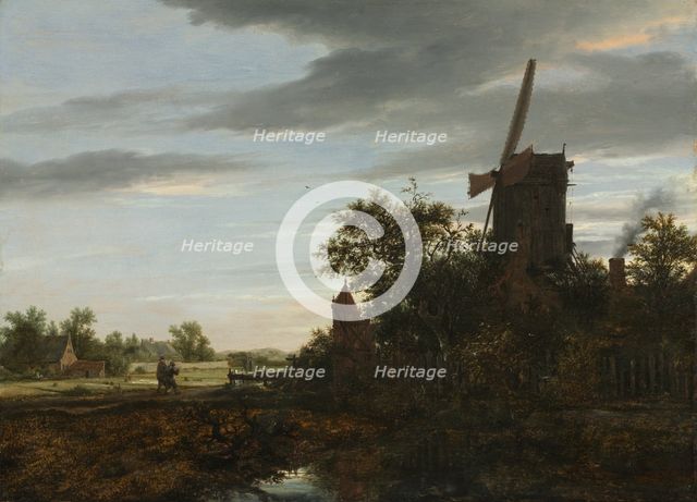 Landscape with a Windmill , 1646. Creator: Jacob van Ruisdael (Dutch, 1628/29-1682).