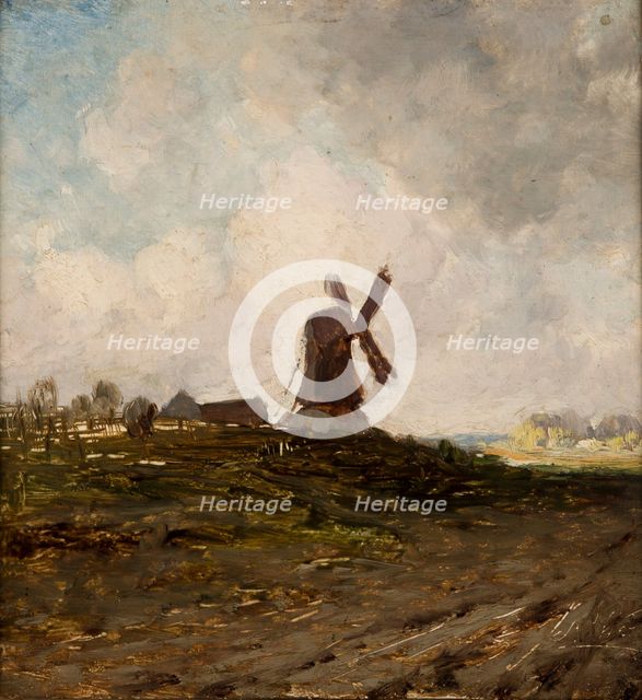 Landscape with a Windmill, c1880. Creator: Antoni Kozakiewicz.