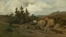 Landscape with a Wooden Bridge, 1858
