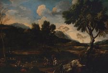 Landscape with a Battle between Two Rams, ca. 1640. Creator: Jan Miel