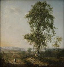 Landscape with a Big Tree, 1814. Creator: Johan Christian Dahl