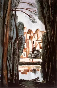 Landscape with a Boat at the Bank 1915. Creator: Andre Derain