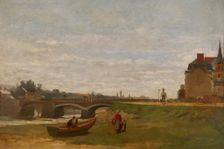 Landscape with a Bridge, 1871. Creator: Stanislas Lepine